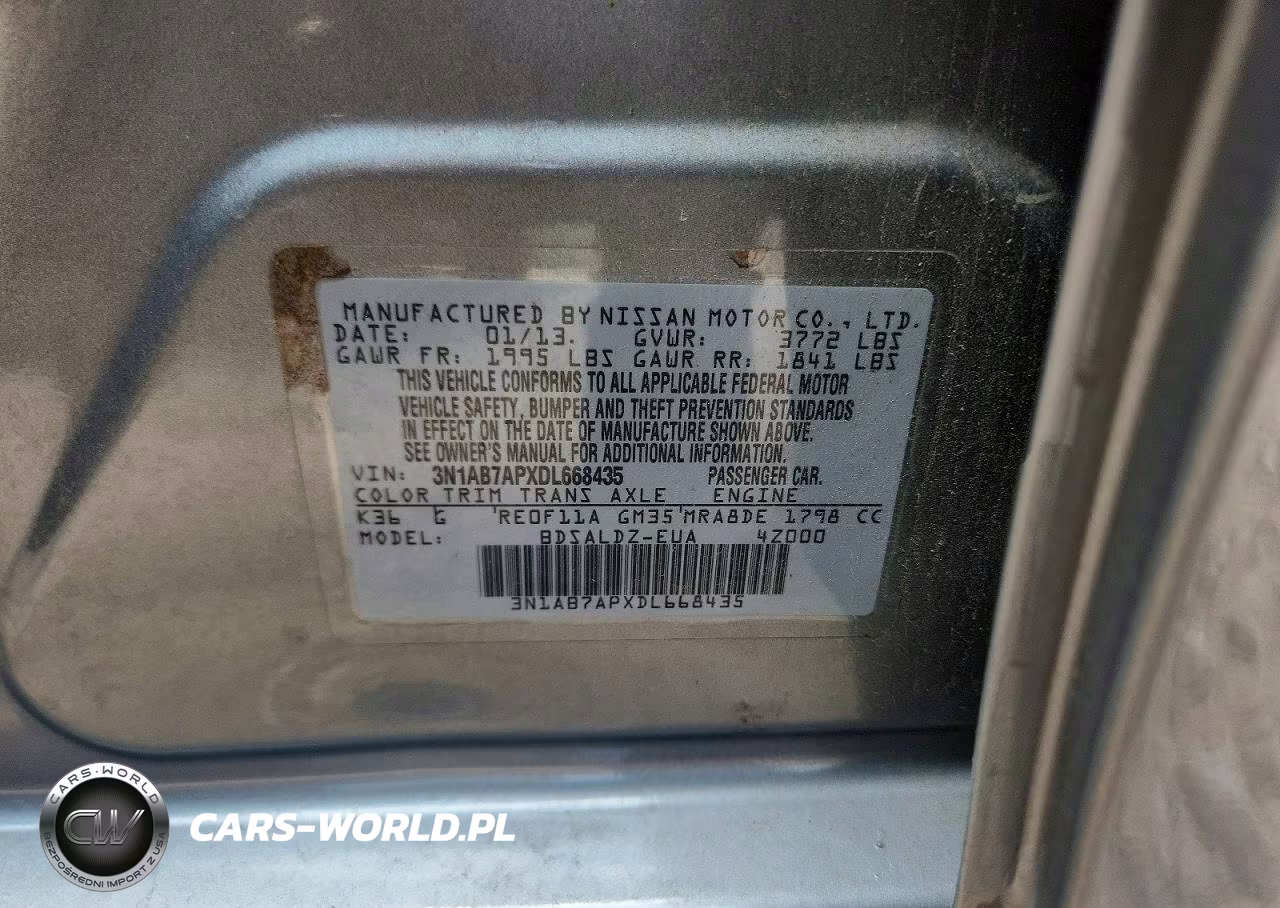2013 Nissan Sentra S VIN:3N1AB7APXDL668435 - 13