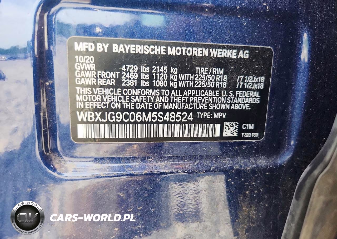 2021 BMW X1 xDrive28I VIN:WBXJG9C06M5S48524 - 13