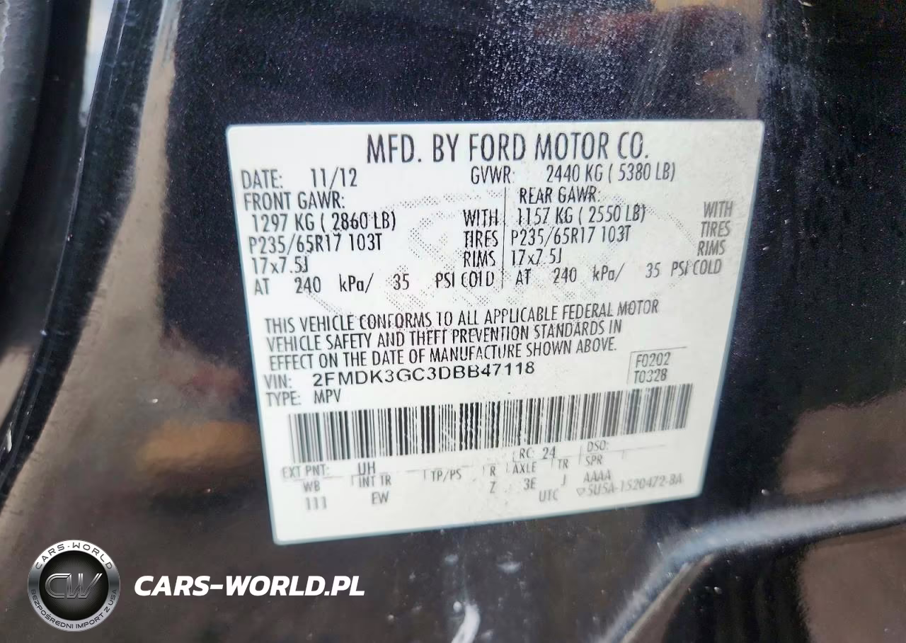 2013 Ford Edge Se VIN:2FMDK3GC3DBB47118 - 14