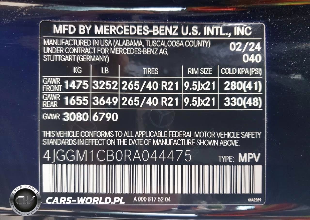 2024 Mercedes-Benz Eqe Suv 350 4Matic VIN:4JGGM1CB0RA044475 - 14