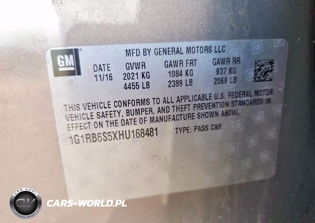 2017 Chevrolet Volt Premier VIN:1G1RB6S5XHU168481 - 12