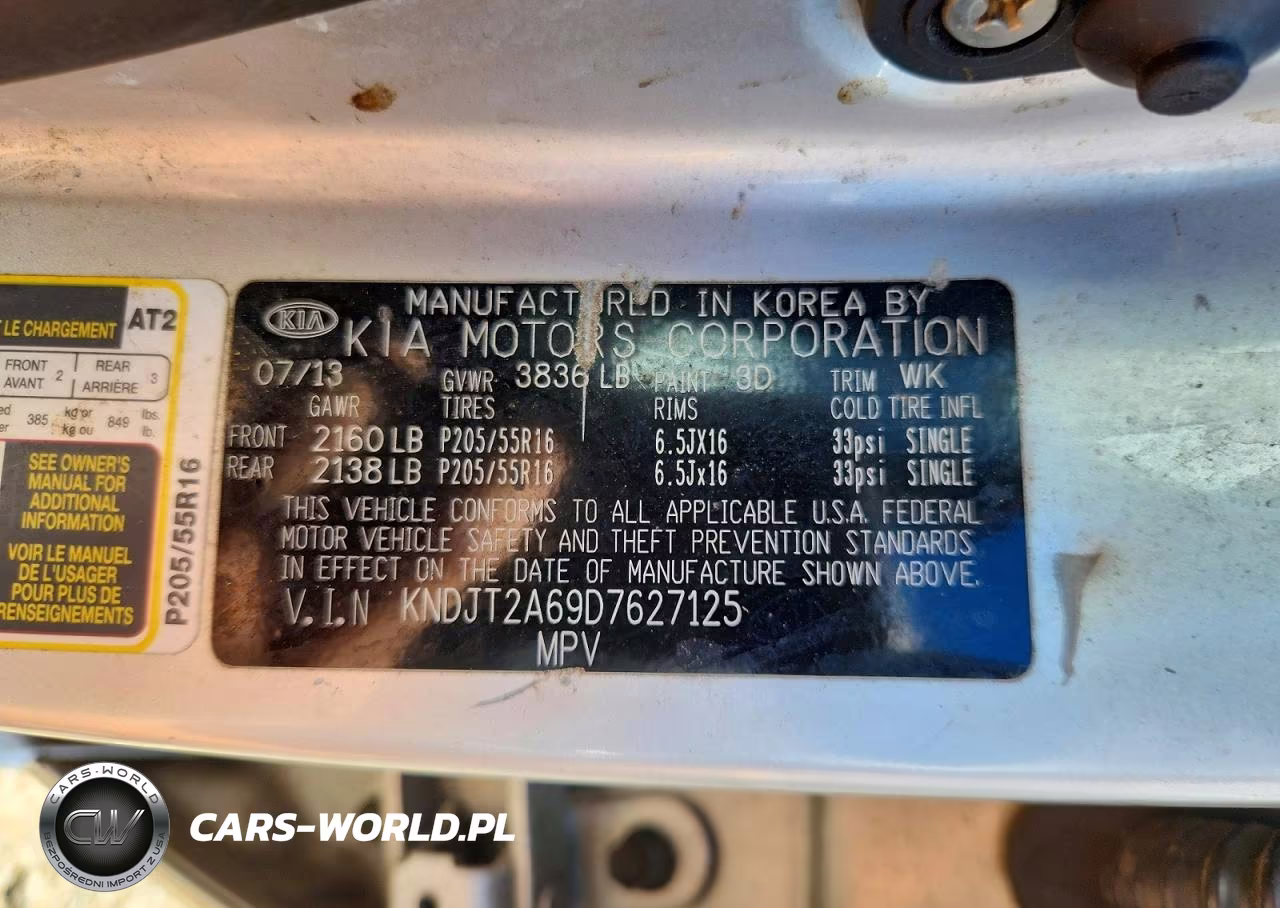 2013 Kia Soul + VIN:KNDJT2A69D7627125 - 12