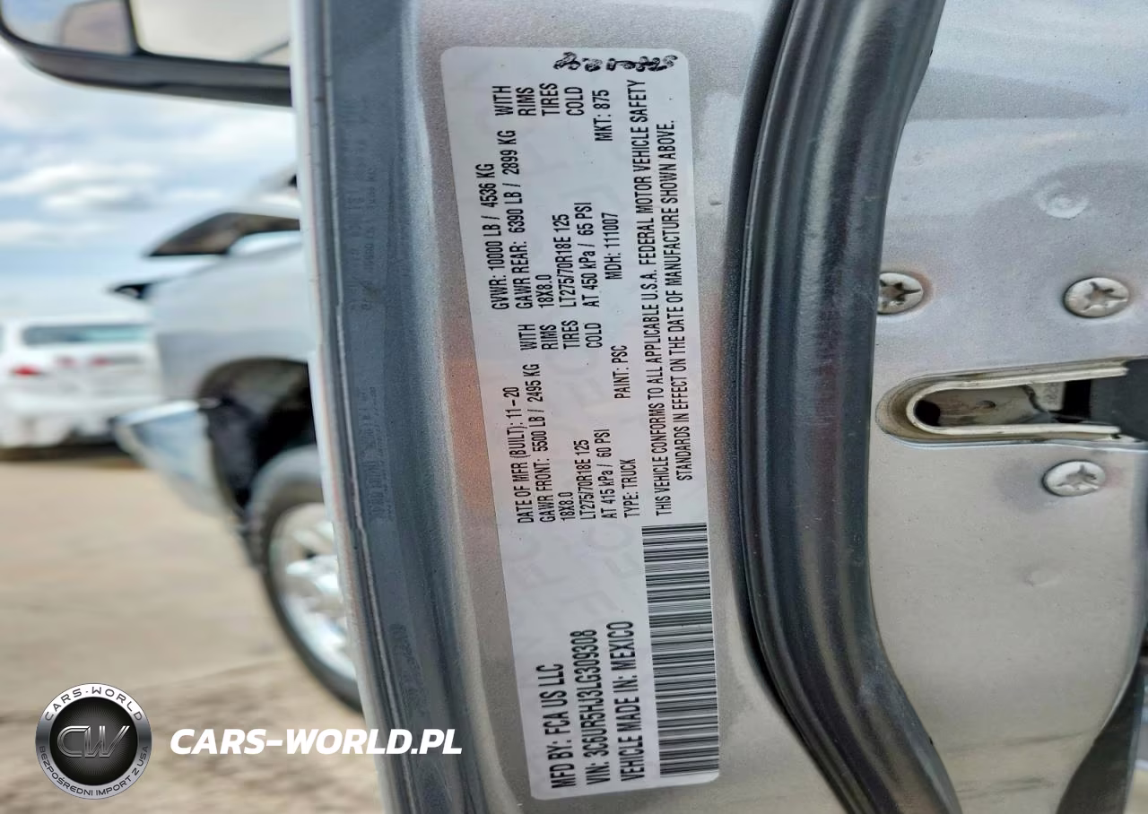 2020 Ram 2500 Tradesman VIN:3C6UR5HJ3LG309308 - 12