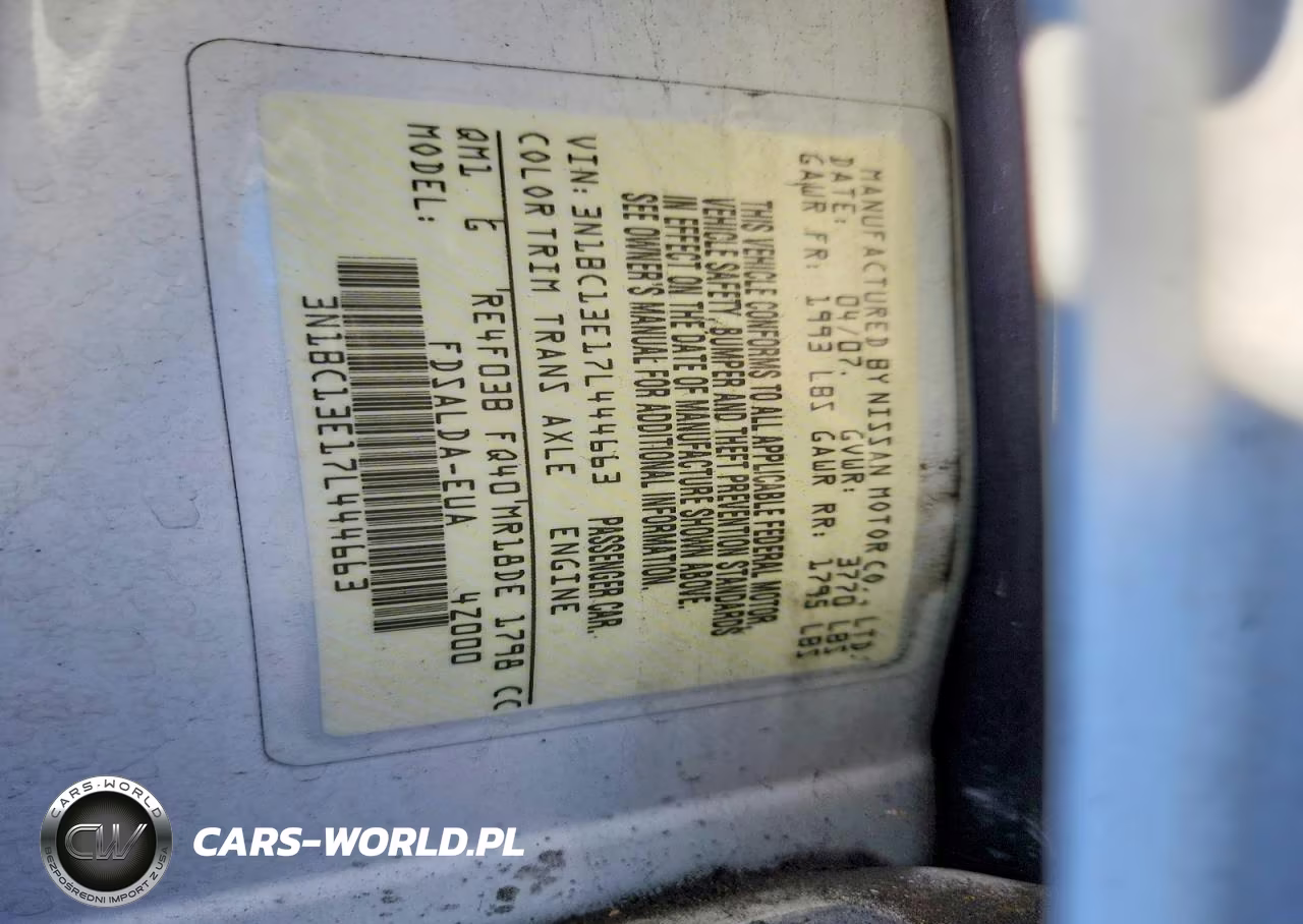 2007 Nissan Versa 1.8 S VIN:3N1BC13E17L444663 - 12