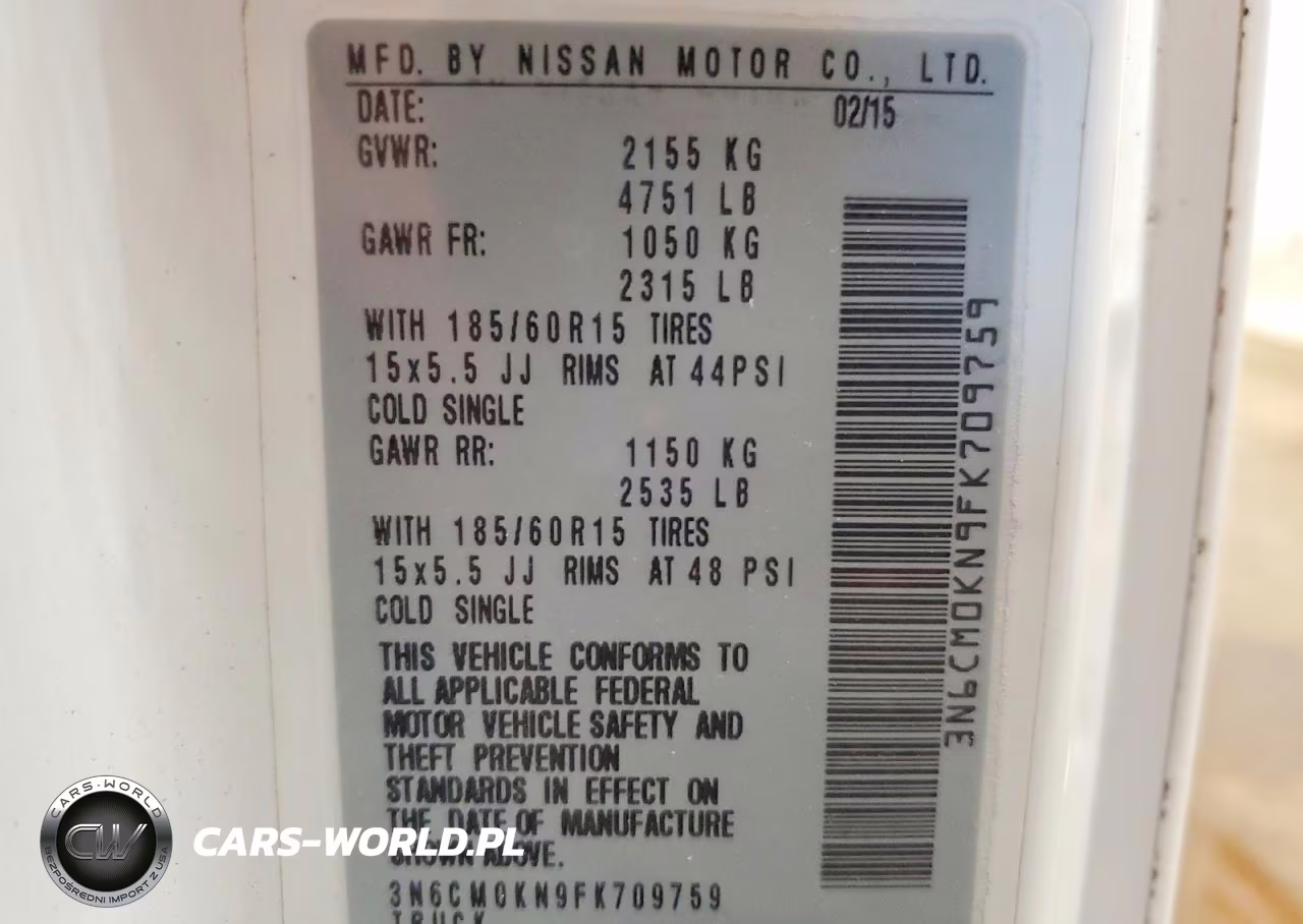 2015 Nissan Nv200 Sv VIN:3N6CM0KN9FK709759 - 13