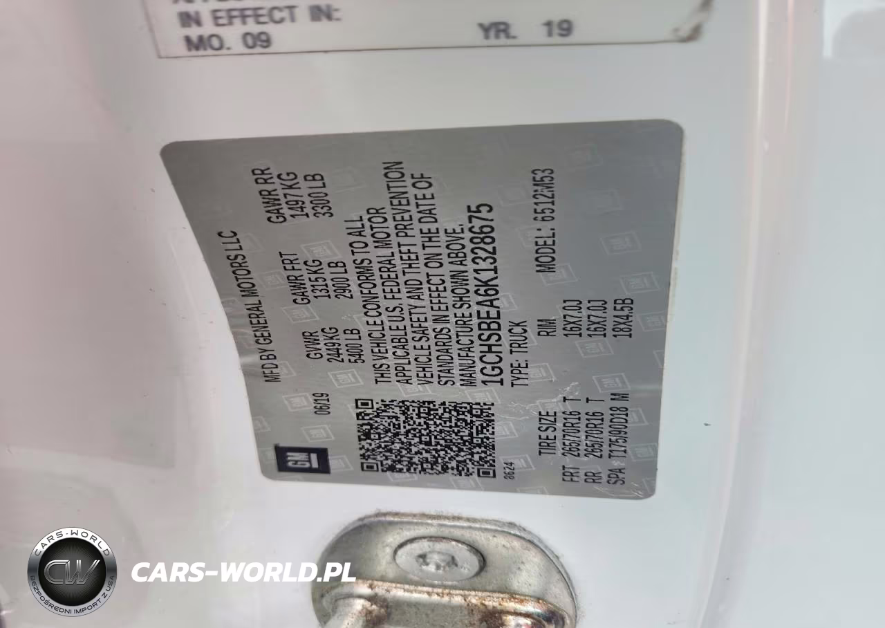 2019 Chev Colorado VIN:1GCHSBEA6K1328675 - 13