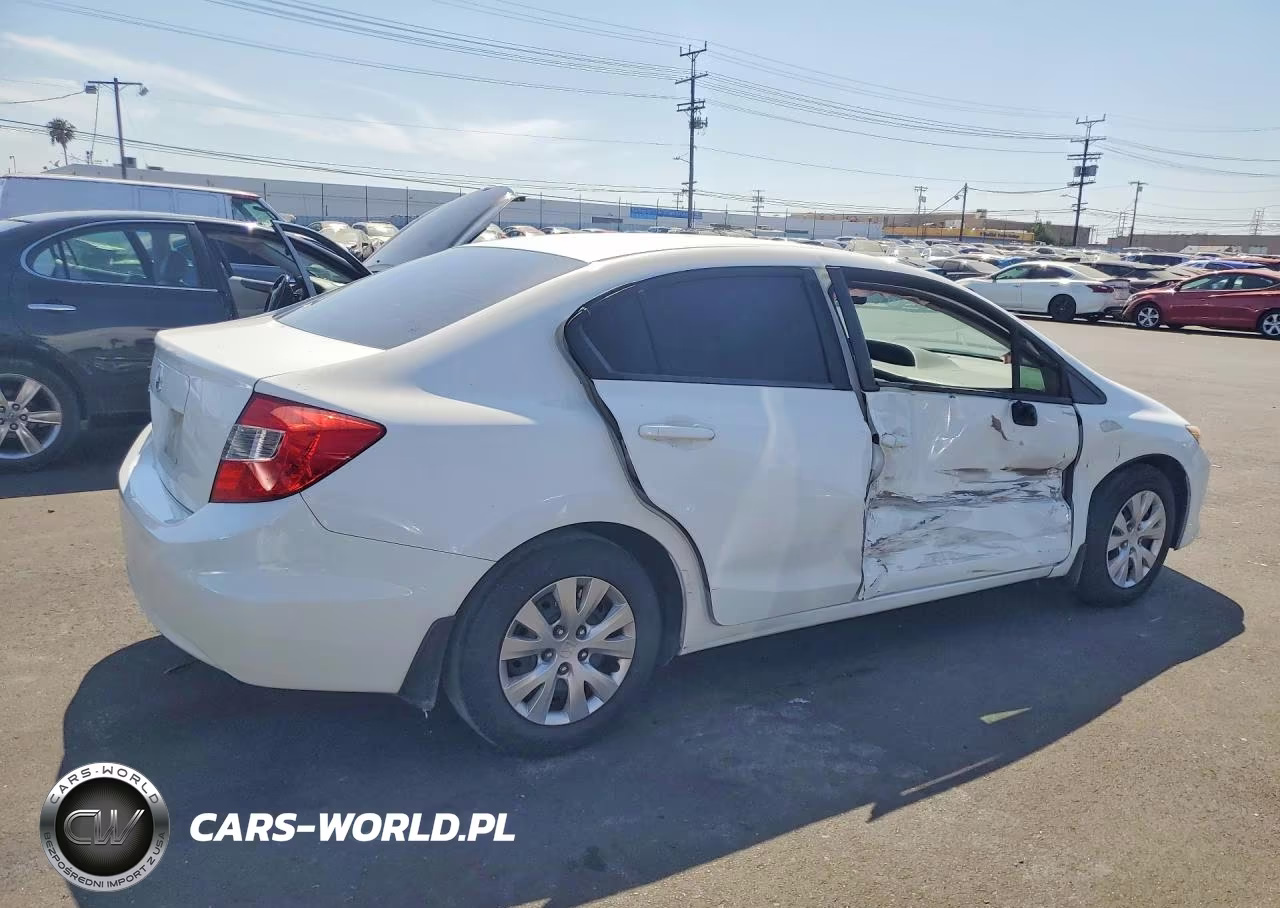2012 Honda Civic Lx VIN:2HGFB2F55CH575781 - 3