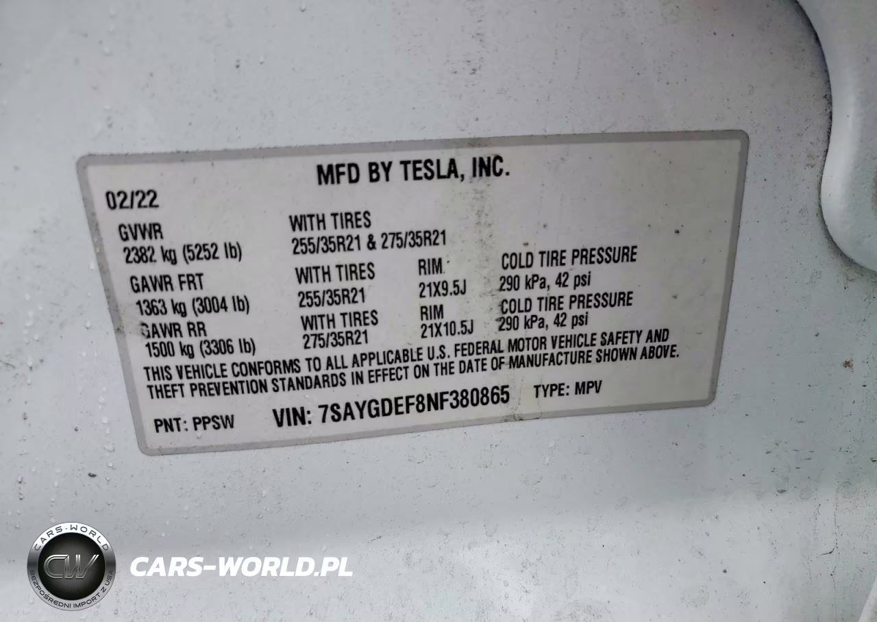 2022 Tesla Model Y VIN:7SAYGDEF8NF380865 - 12