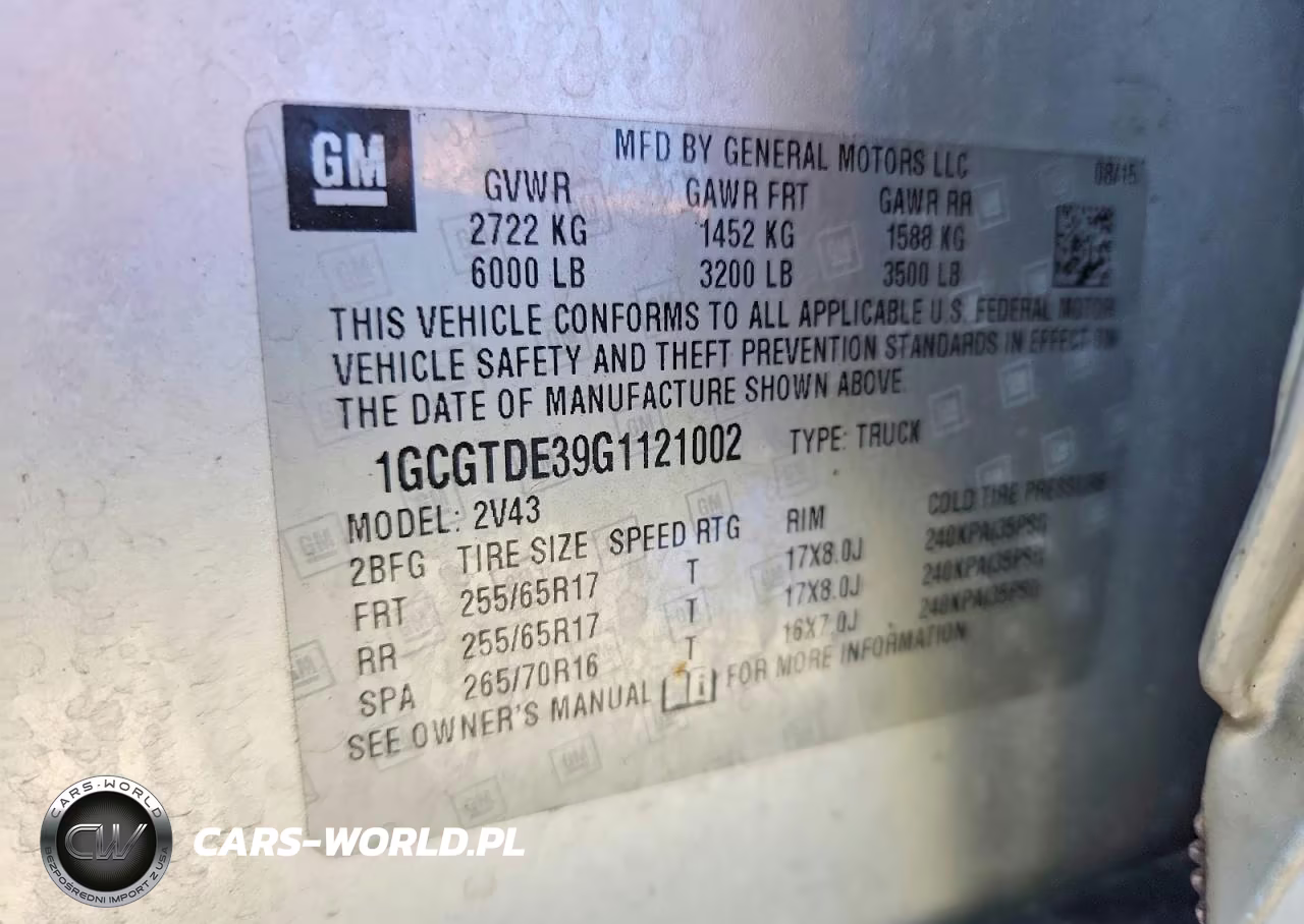 2016 Chevrolet Colorado Z71 VIN:1GCGTDE39G1121002 - 12