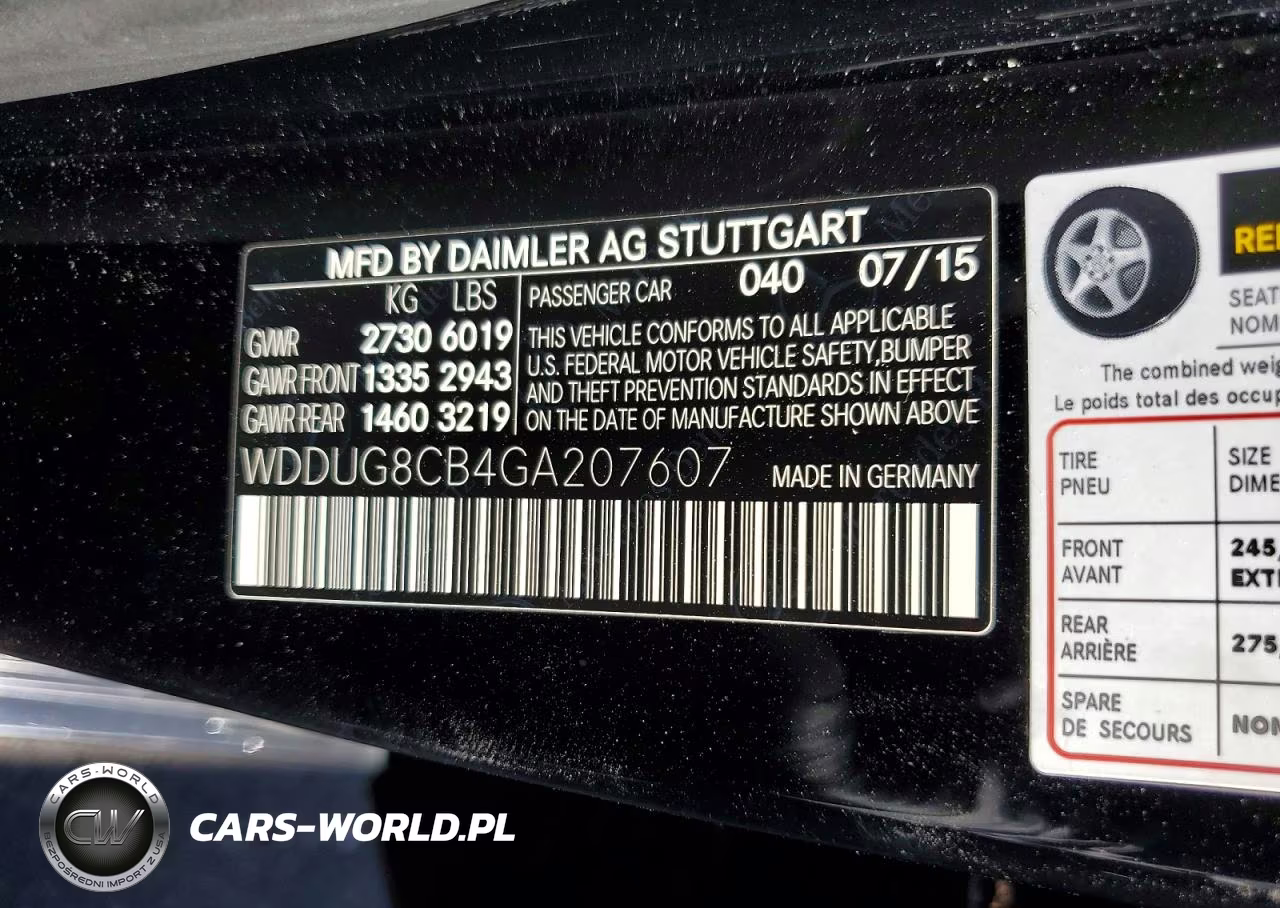 2016 Mercedes-Benz S 550 VIN:WDDUG8CB4GA207607 - 12