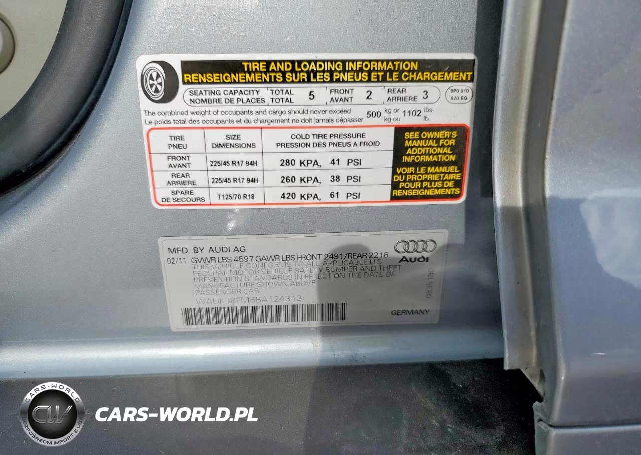 2011 Audi A3 Premium Plus VIN:WAUKJBFM6BA124313 - 12