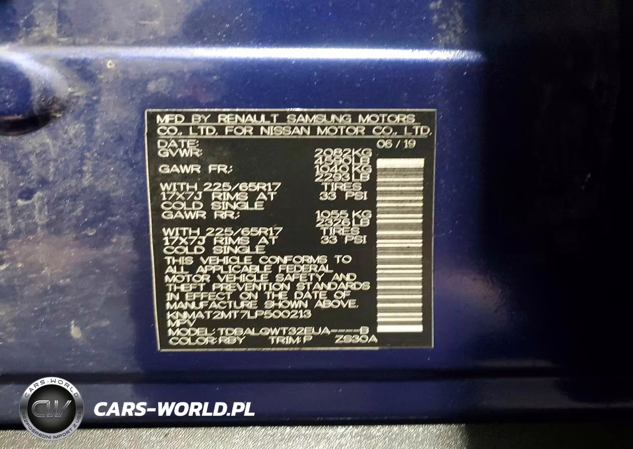 2020 Nissan Rogue Sv VIN:KNMAT2MT7LP500213 - 14
