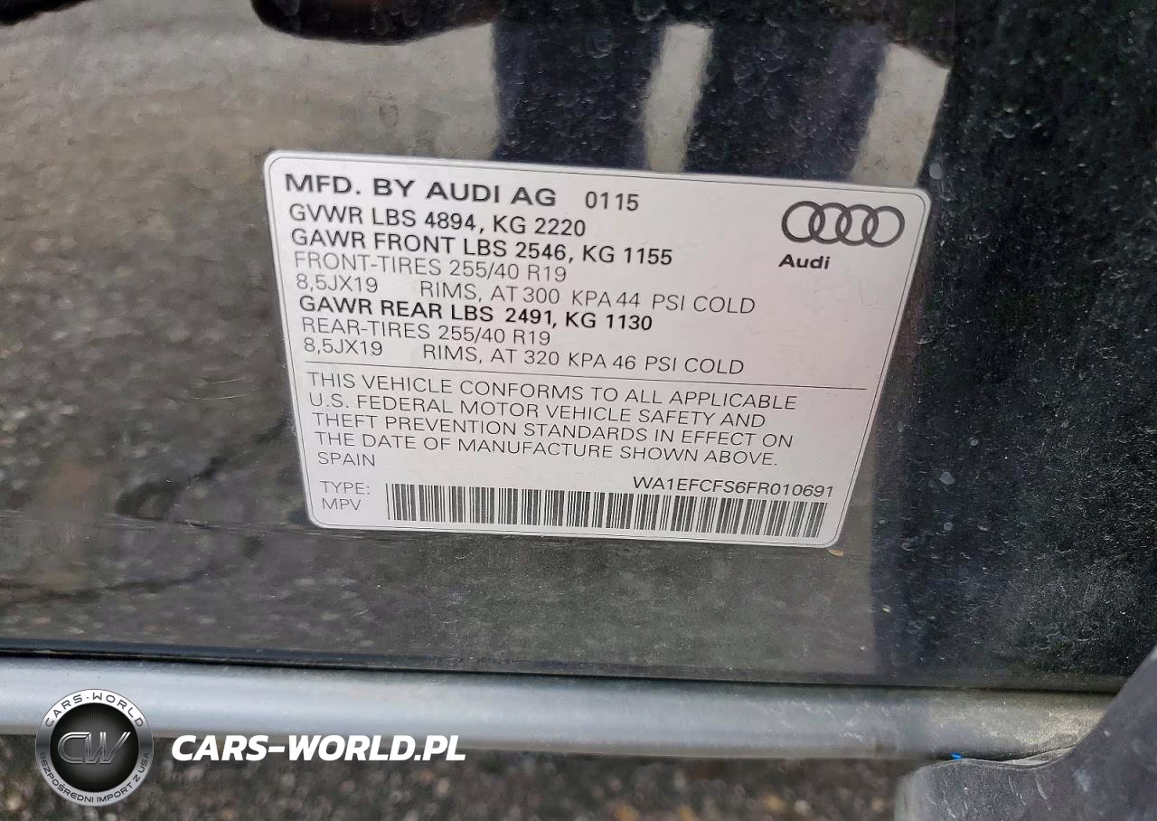 2015 Audi Q3 Premium Plus VIN:WA1EFCFS6FR010691 - 13