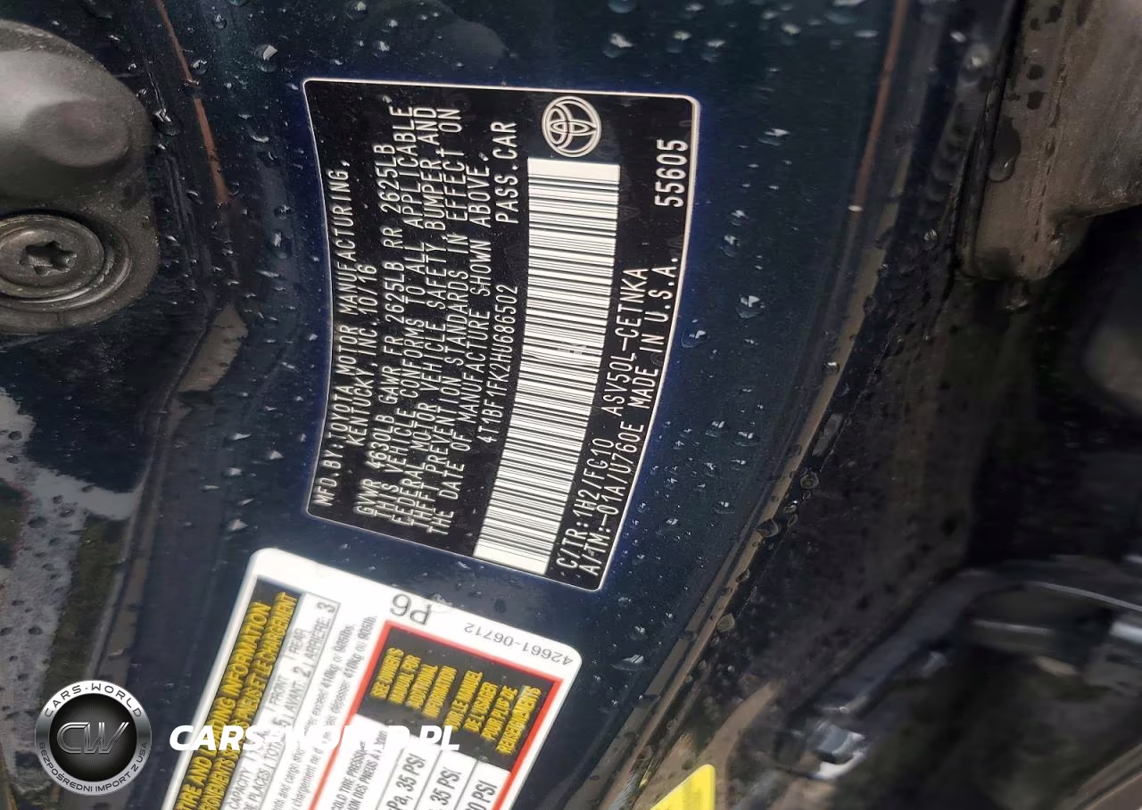 2017 Toyota Camry Le VIN:4T1BF1FK2HU686502 - 12