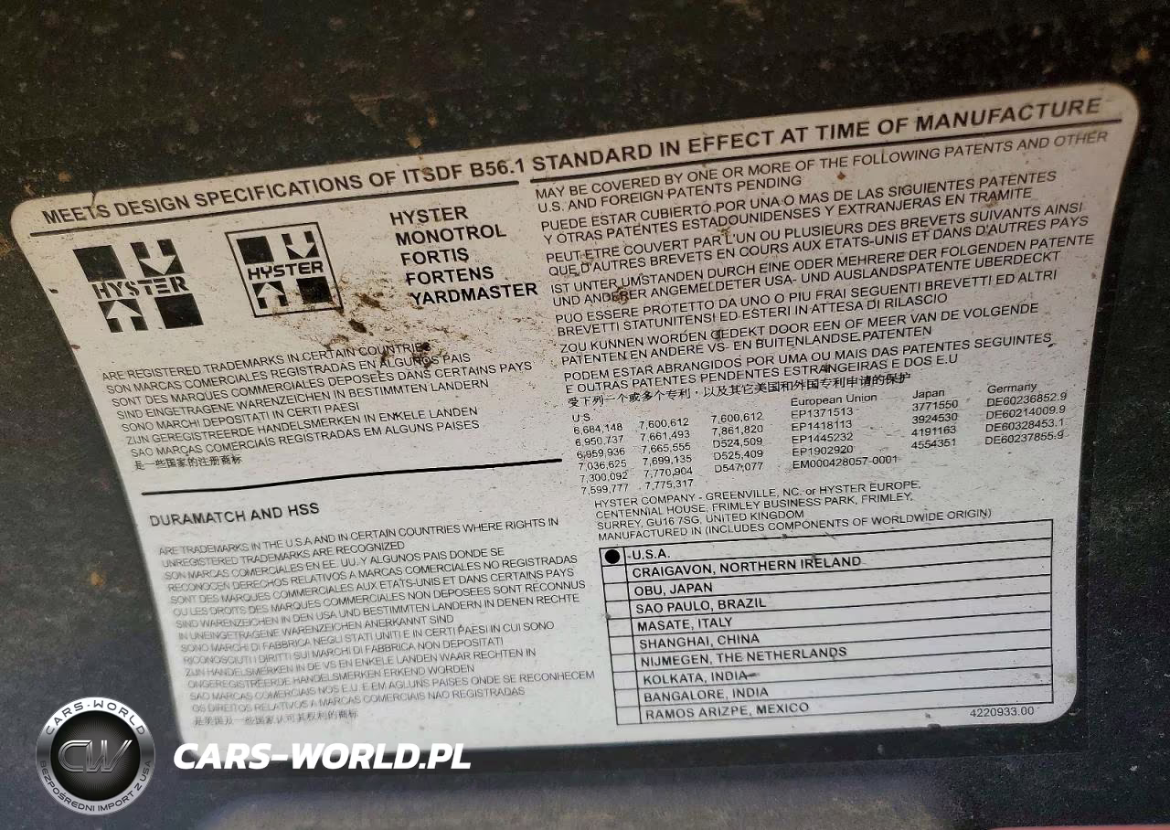 2018 Hyster H80Ft VIN:U005V08640S - 10