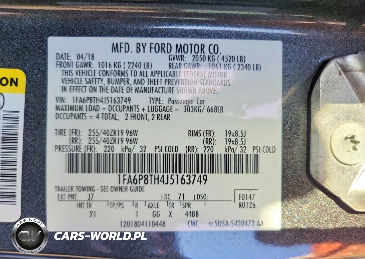 2018 Ford Mustang VIN:1FA6P8TH4J5163749 - 13