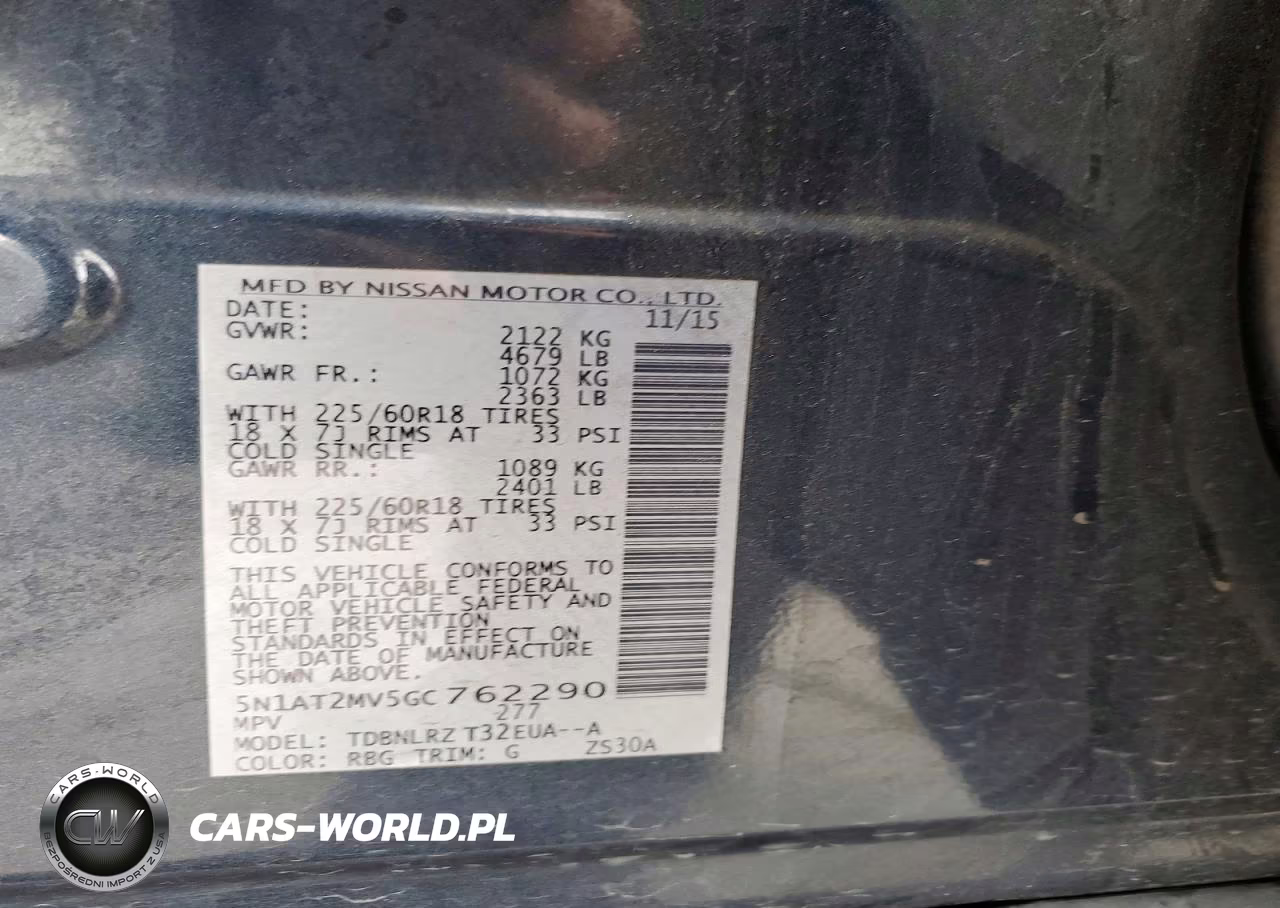 2016 Nissan Rogue Sl VIN:5N1AT2MV5GC762290 - 12