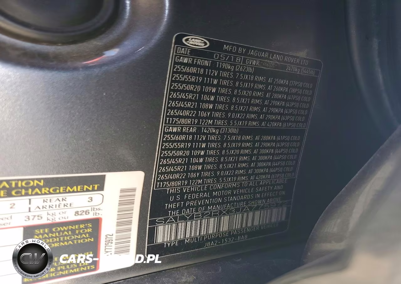 2018 Land Rover Range Rover Velar S VIN:SALYB2RX3JA775972 - 12