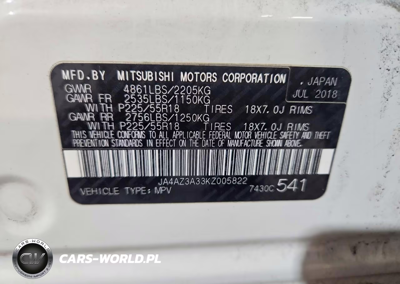 2019 Mitsubishi Outlander Se VIN:JA4AZ3A33KZ005822 - 14
