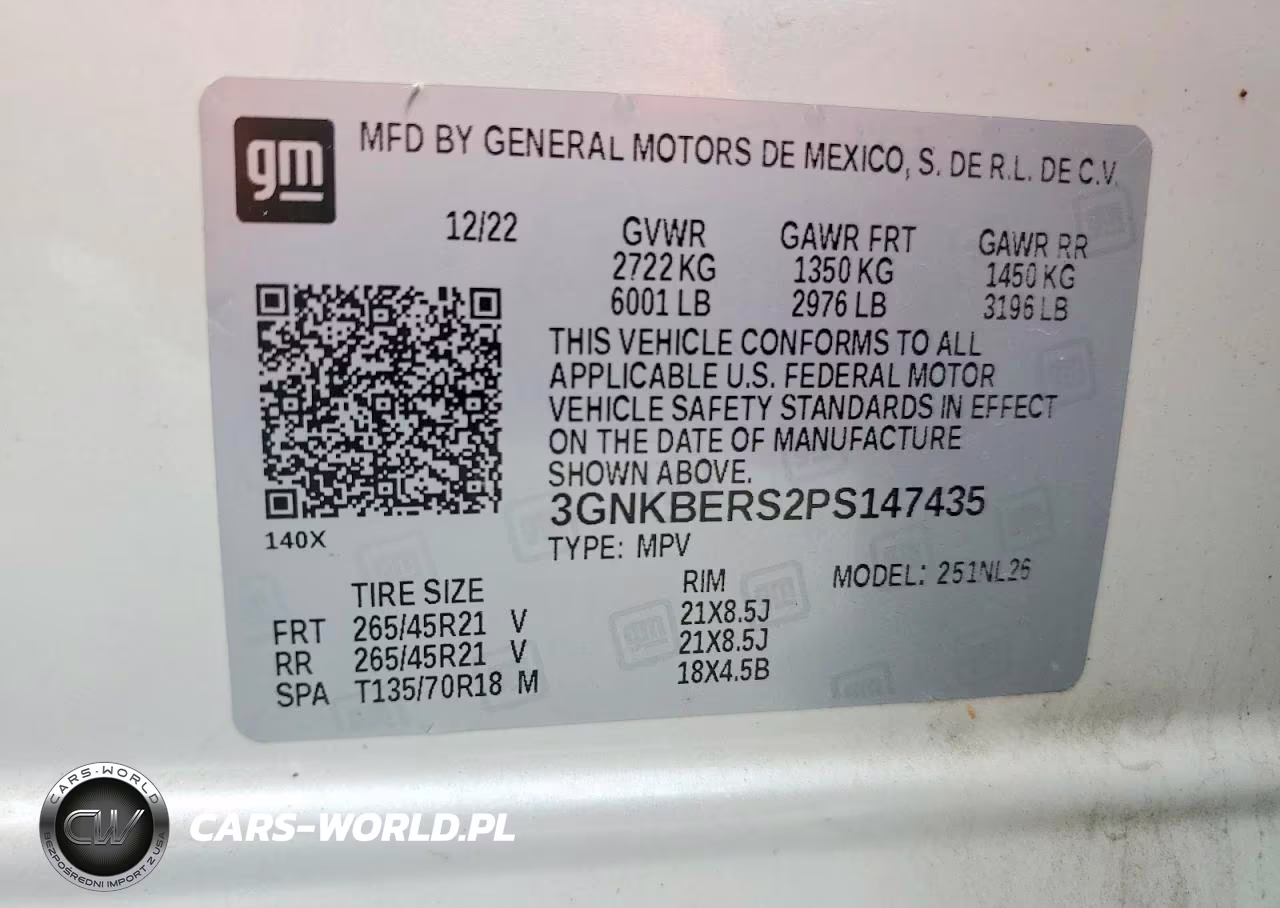 2023 Chevrolet Blazer Rs VIN:3GNKBERS2PS147435 - 13