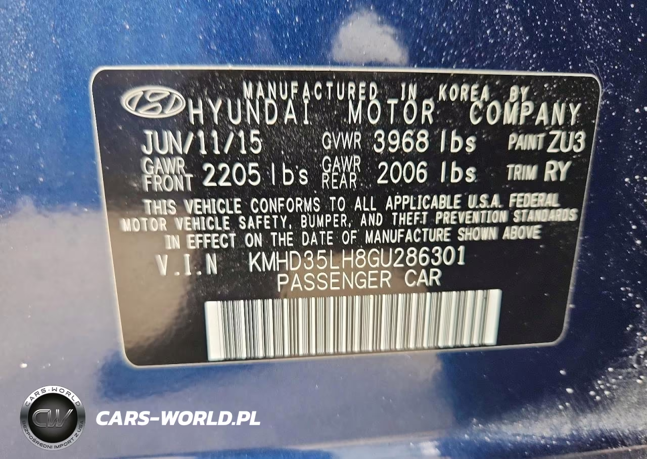 2016 Hyundai Elantra Gt Base VIN:KMHD35LH8GU286301 - 12