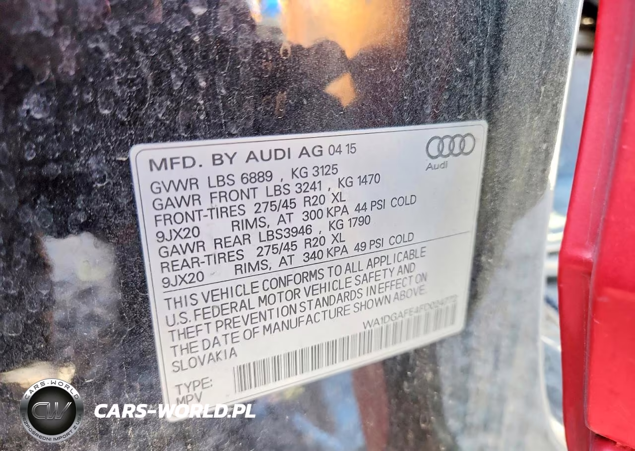 2015 Audi Q7 Prestige VIN:WA1DGAFE4FD024772 - 13