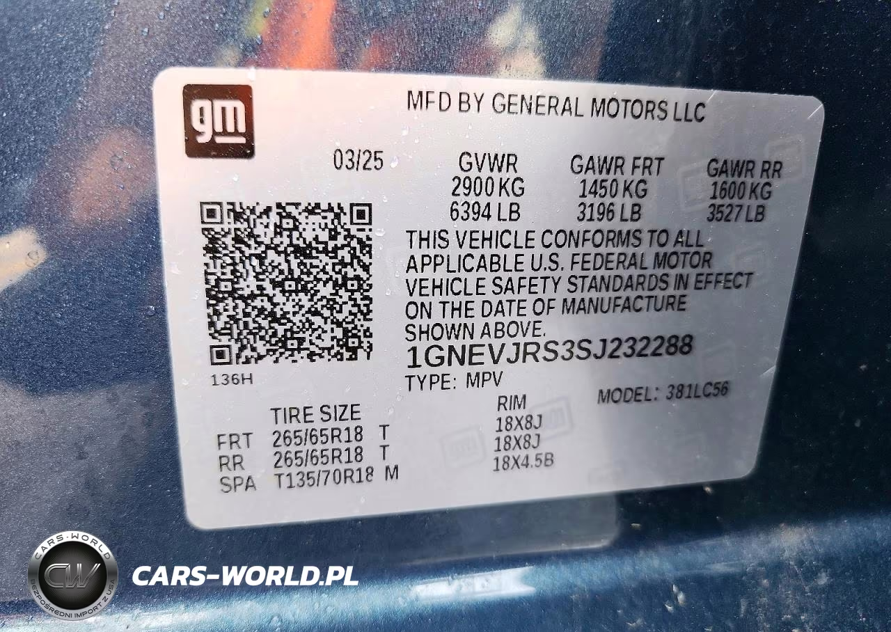 2025 Chevrolet Traverse Z71 VIN:1GNEVJRS3SJ232288 - 13