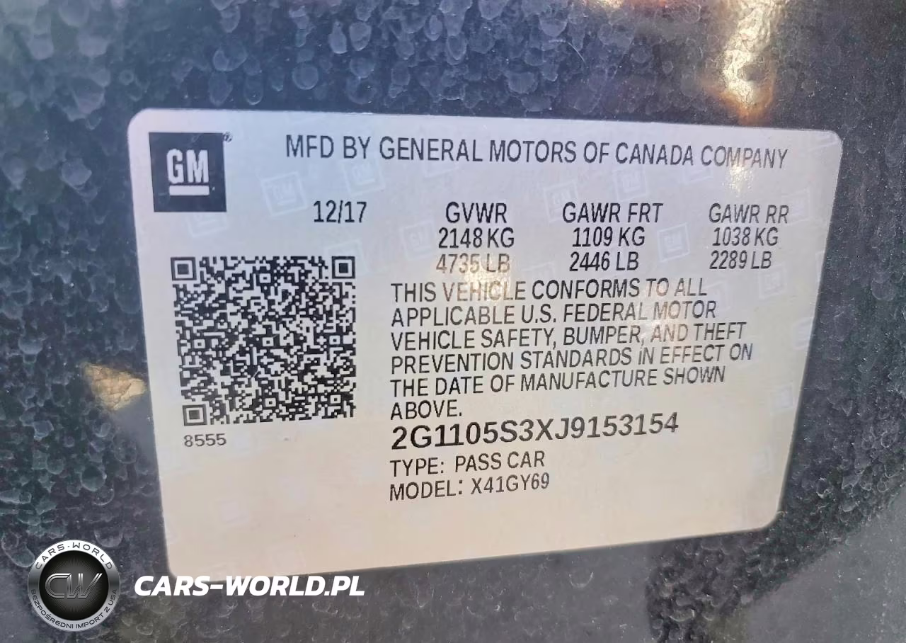2018 Chevrolet Impala Lt VIN:2G1105S3XJ9153154 - 12
