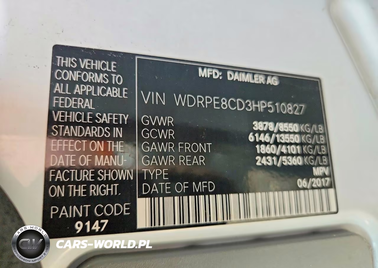 2017 Freightliner Sprinter 2500 Delivery Van VIN:WDRPE8CD3HP510827 - 13