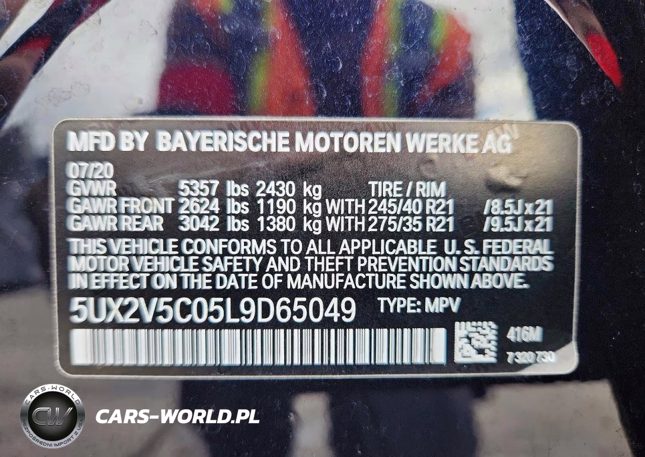 2020 BMW X4 xDrivem40I VIN:5UX2V5C05L9D65049 - 13