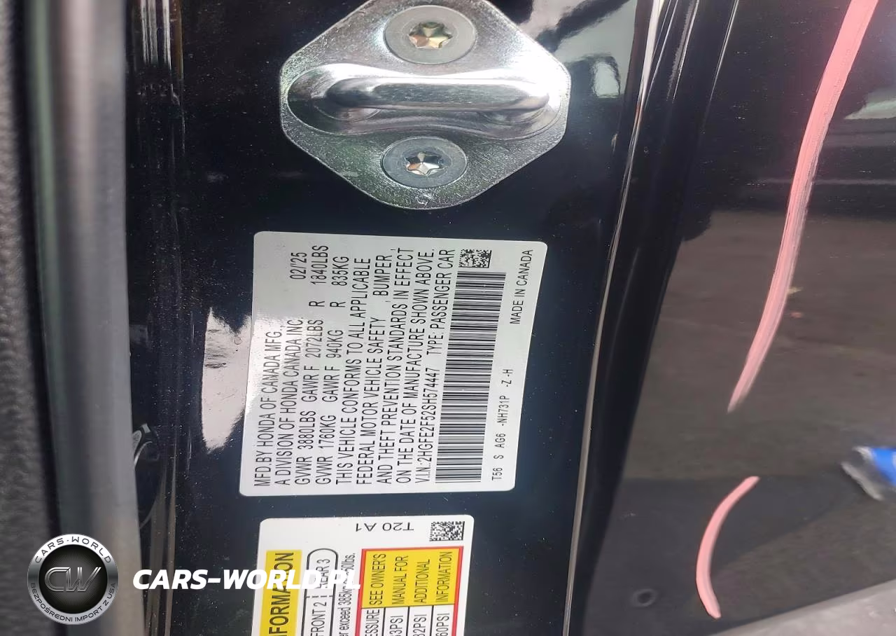 2025 Honda Civic Sport VIN:2HGFE2F52SH574447 - 12