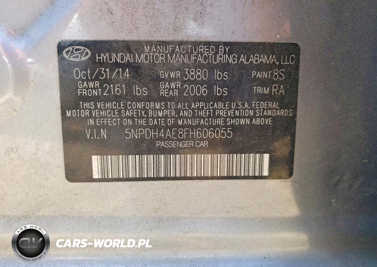 2015 Hyundai Elantra Se VIN:5NPDH4AE8FH606055 - 13
