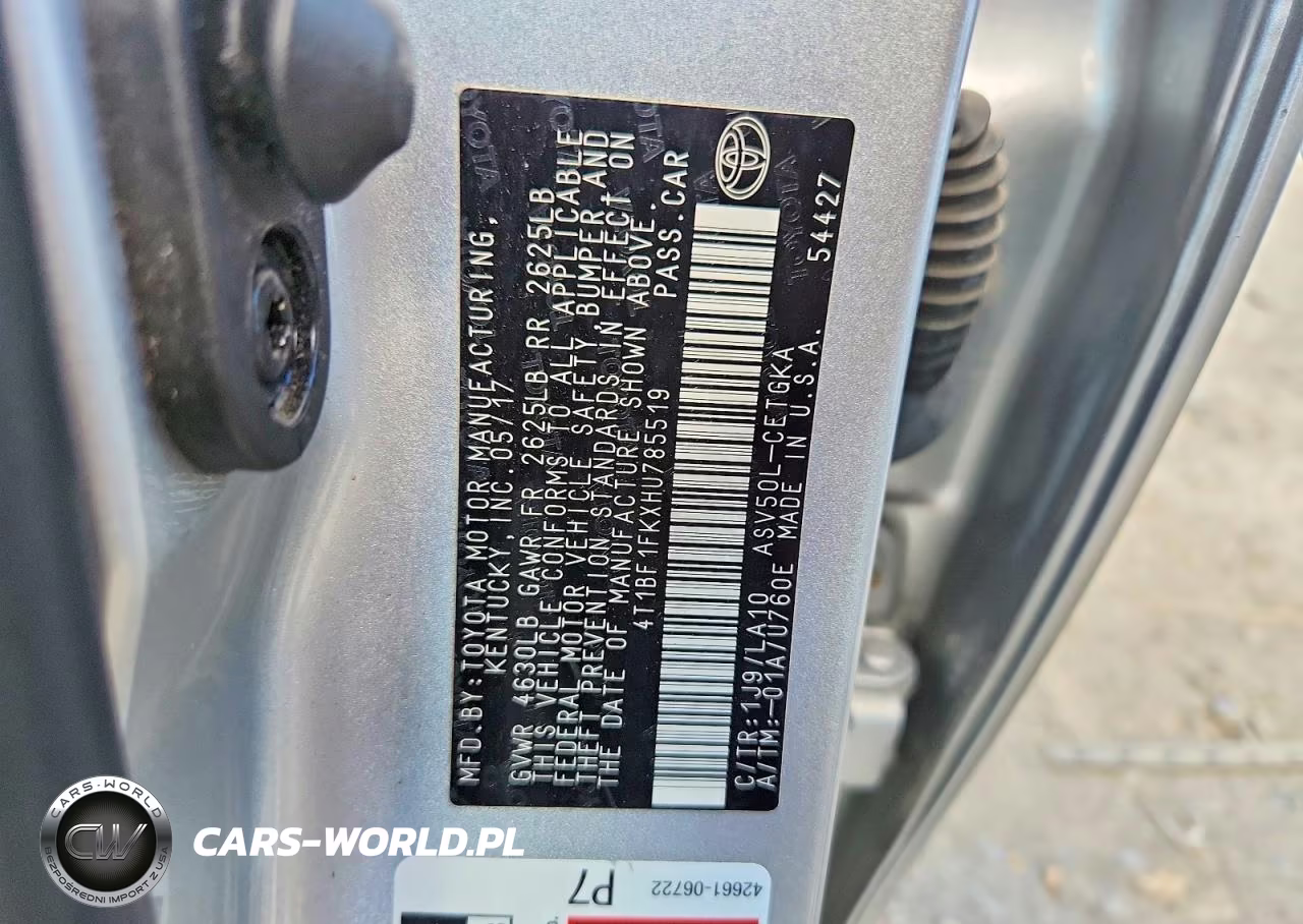 2017 Toyota Camry Xle VIN:4T1BF1FKXHU785519 - 12