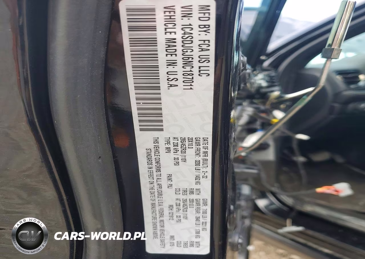 2022 Dodge Durango Srt 392 VIN:1C4SDJGJ6NC187011 - 14