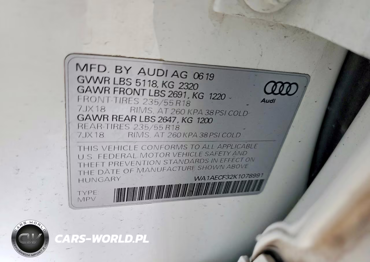 2019 Audi Q3 Premium VIN:WA1AECF32K1078991 - 12