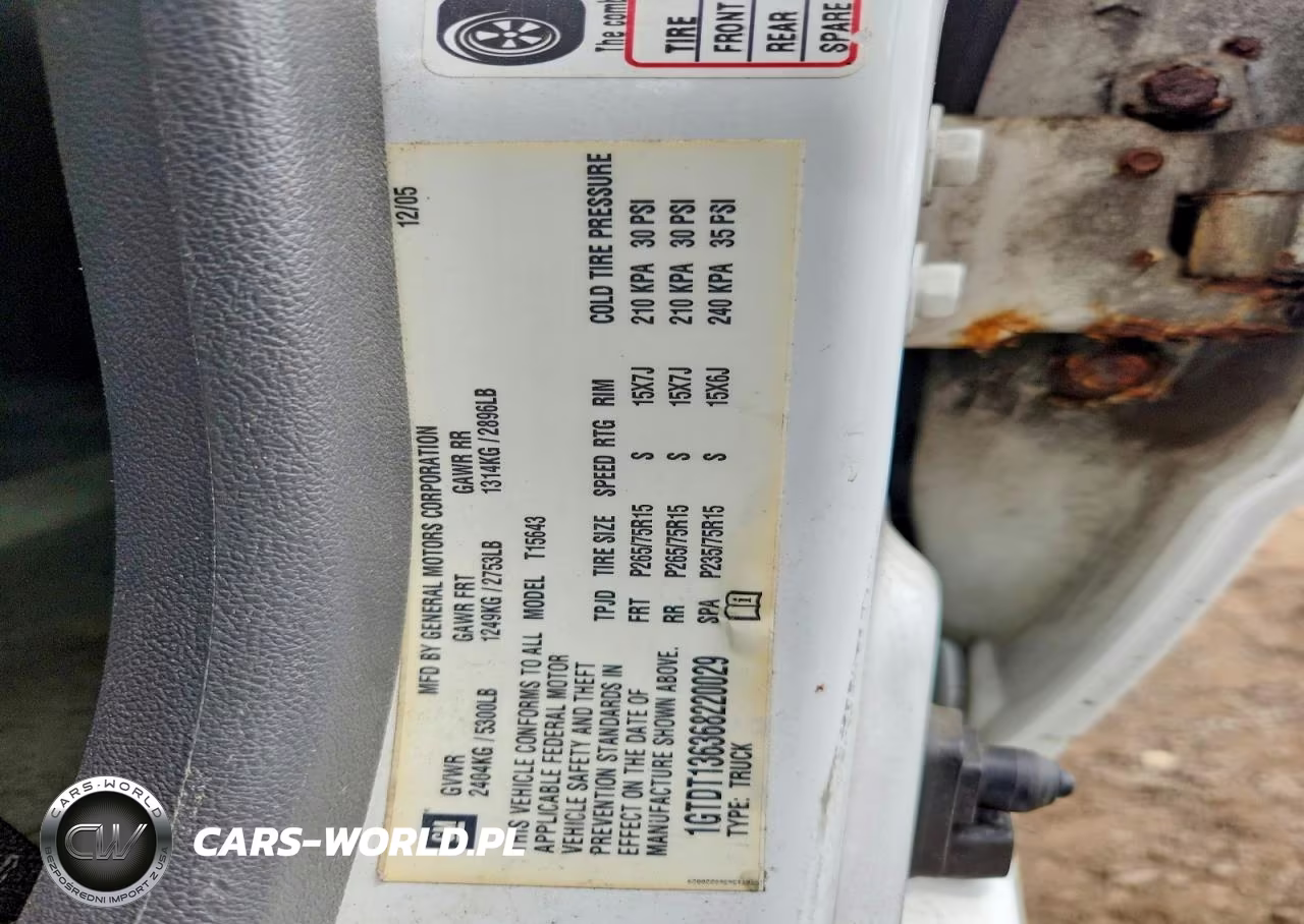 2006 GMC Canyon VIN:1GTDT136368220029 - 12