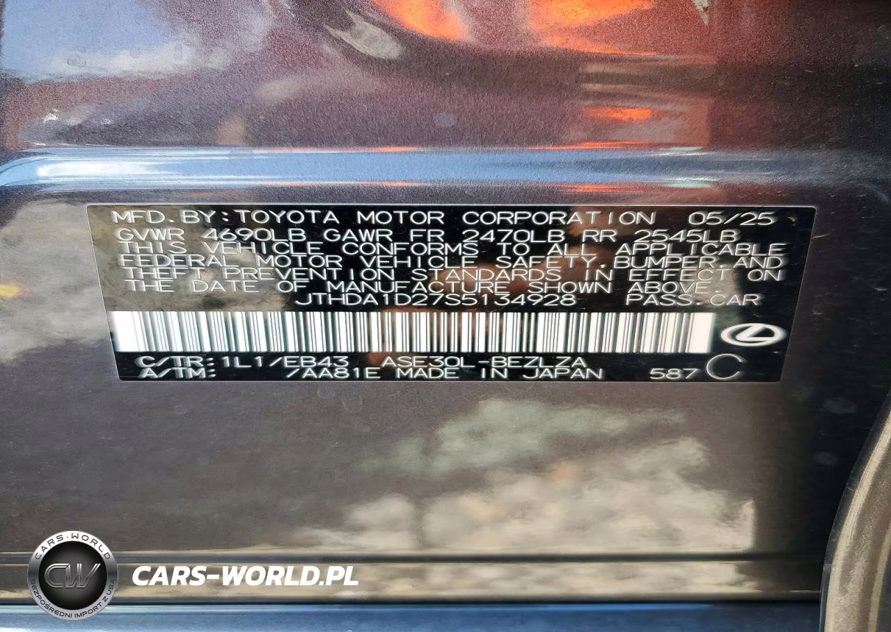 2025 Lexus Is 300 Base VIN:JTHDA1D27S5134928 - 13