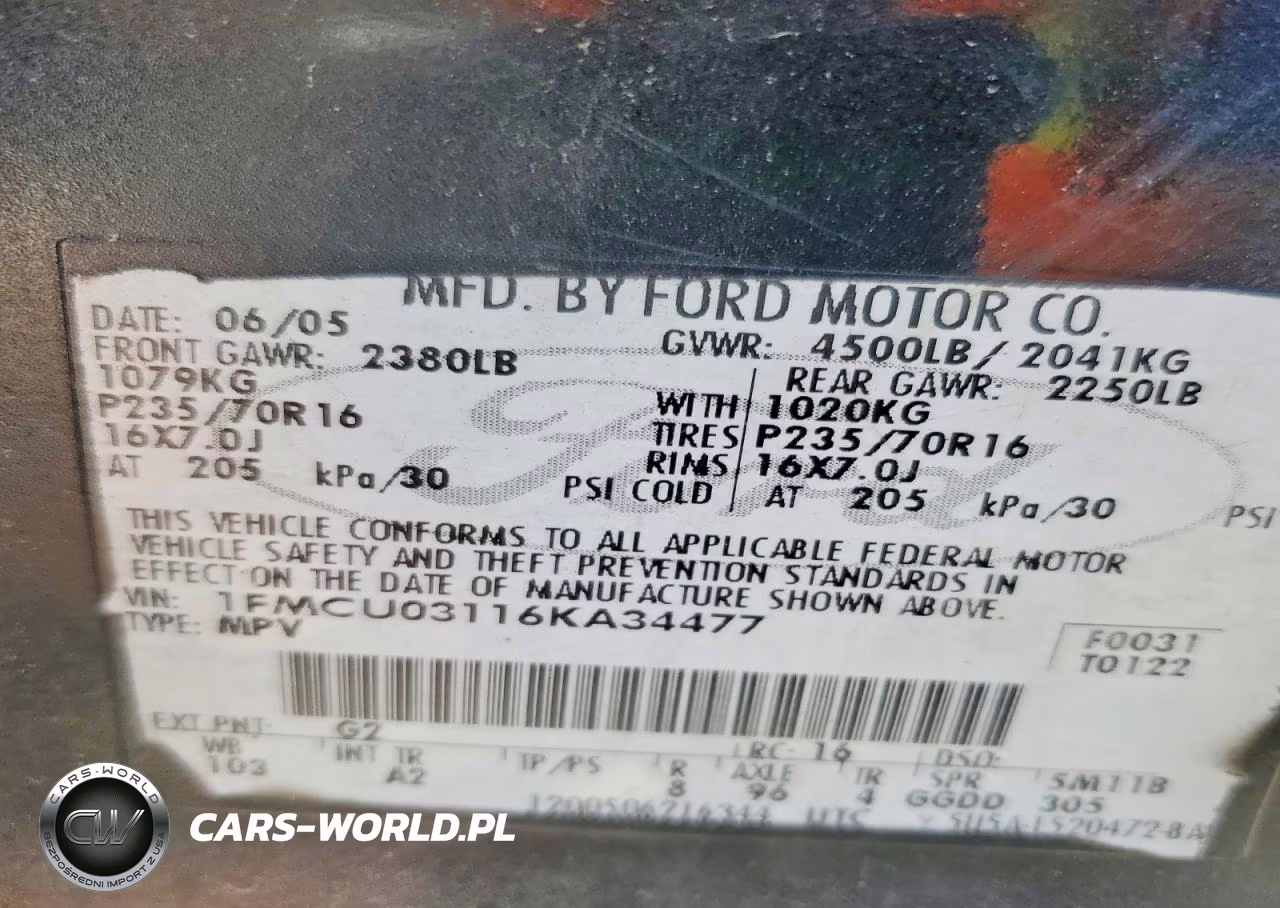 2006 Ford Escape Xlt VIN:1FMCU03116KA34477 - 14