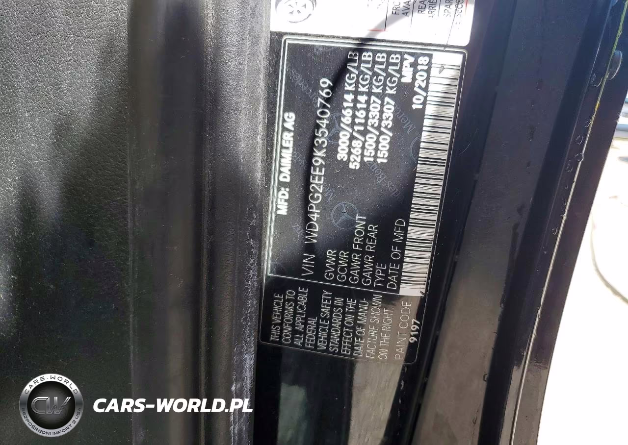 2019 Mercedes-Benz Metris VIN:WD4PG2EE9K3540769 - 13