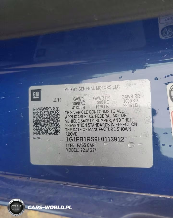 2020 Chevrolet Camaro Ls VIN:1G1FB1RS9L0113912 - 12