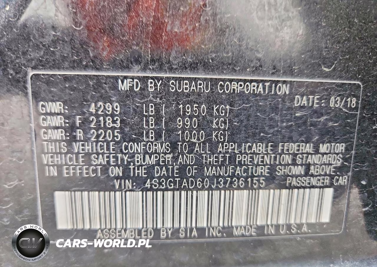 2018 Subaru Impreza Premium Plus VIN:4S3GTAD60J3736155 - 12