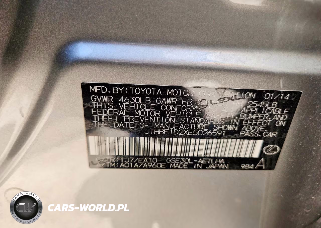 2014 Lexus Is 250 VIN:JTHBF1D2XE5026591 - 12