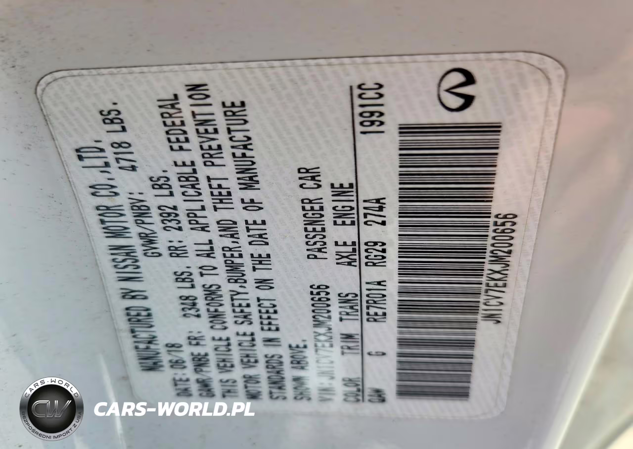 2018 Infiniti Q60 2.0T Pure VIN:JN1CV7EKXJM200656 - 12