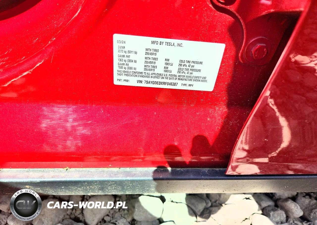 2024 Tesla Model Y VIN:7SAYGDEDXRF046387 - 12