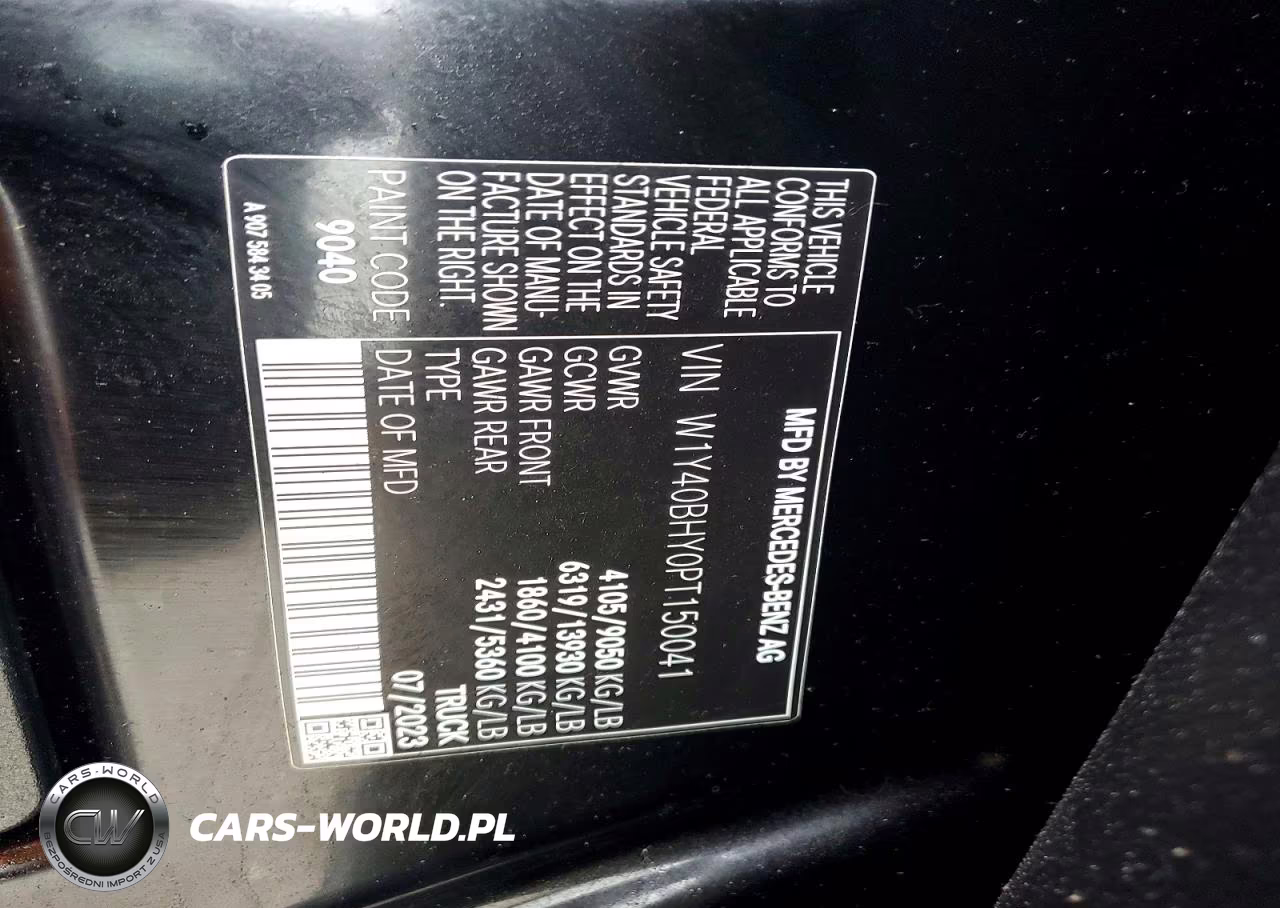 2023 Mercedes-Benz Sprinter 2500 Standard Roof 4-Cyl Gas VIN:W1Y40BHY0PT150041 - 13