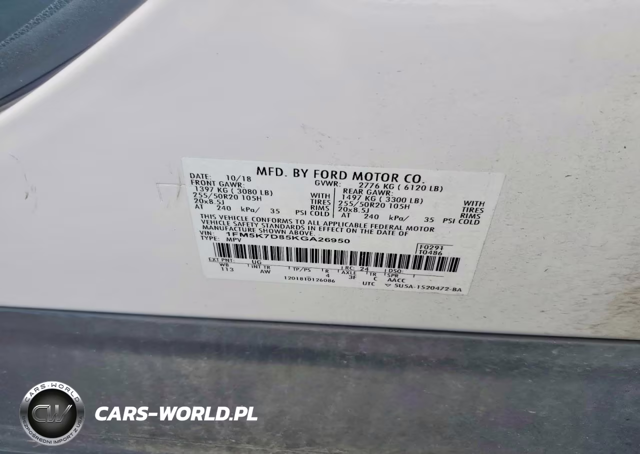 2019 Ford Explorer Eddie Bauer VIN:1FM5K7D85KGA26950 - 12