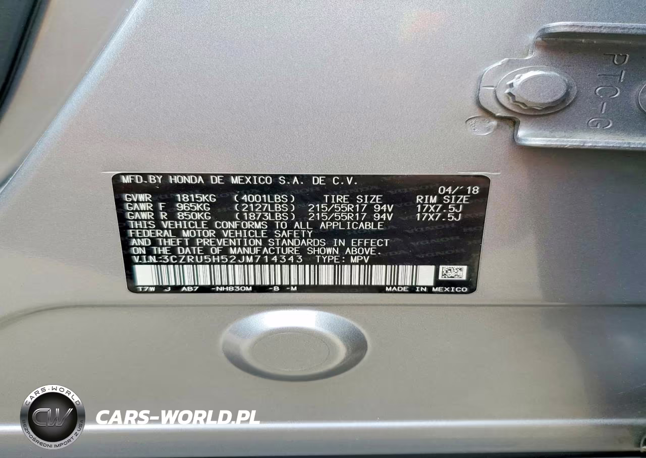 2018 Honda Hr-V Ex VIN:3CZRU5H52JM714343 - 13