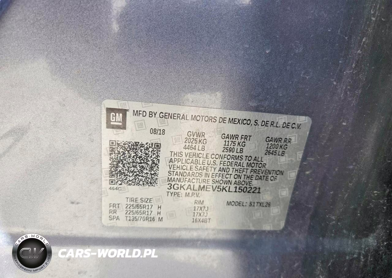 2019 GMC Terrain Sle VIN:3GKALMEV5KL150221 - 13