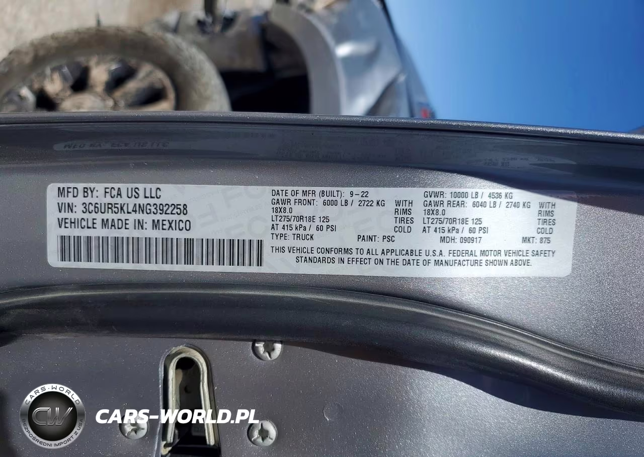 2022 Ram 2500 Laramie VIN:3C6UR5KL4NG392258 - 12