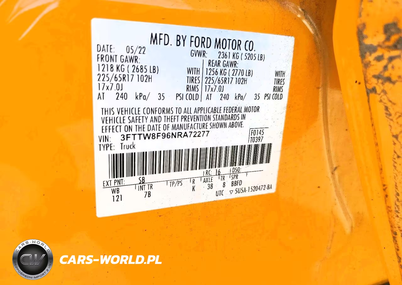 2022 Ford Maverick Xl VIN:3FTTW8F96NRA72277 - 13